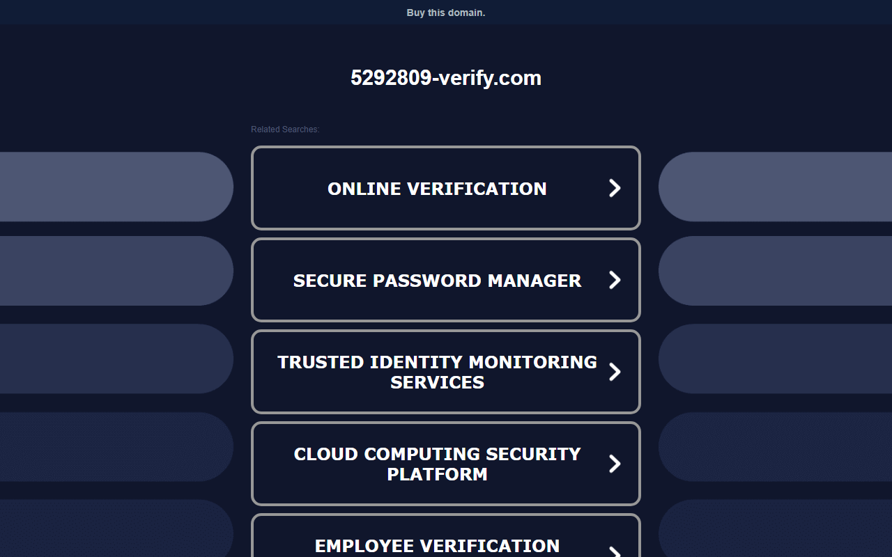 5292809-verify.com screenshot