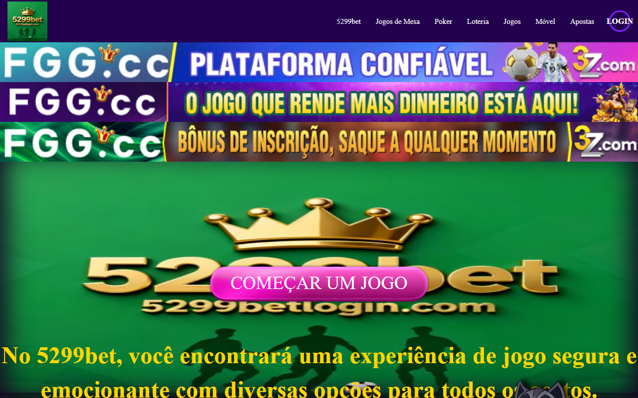 5299betlogin.com screenshot