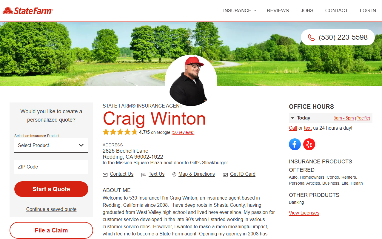 530insurance.com screenshot