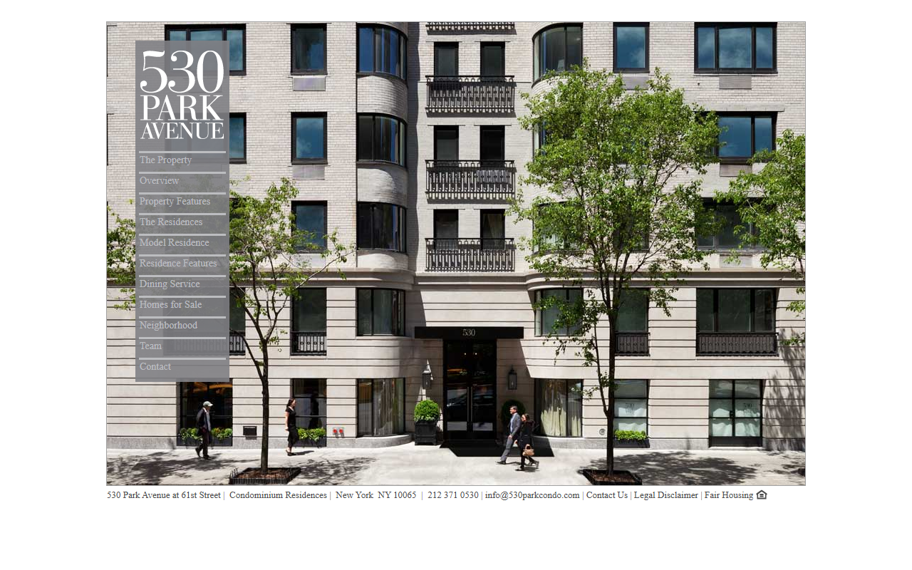 530parkavecondo.com screenshot