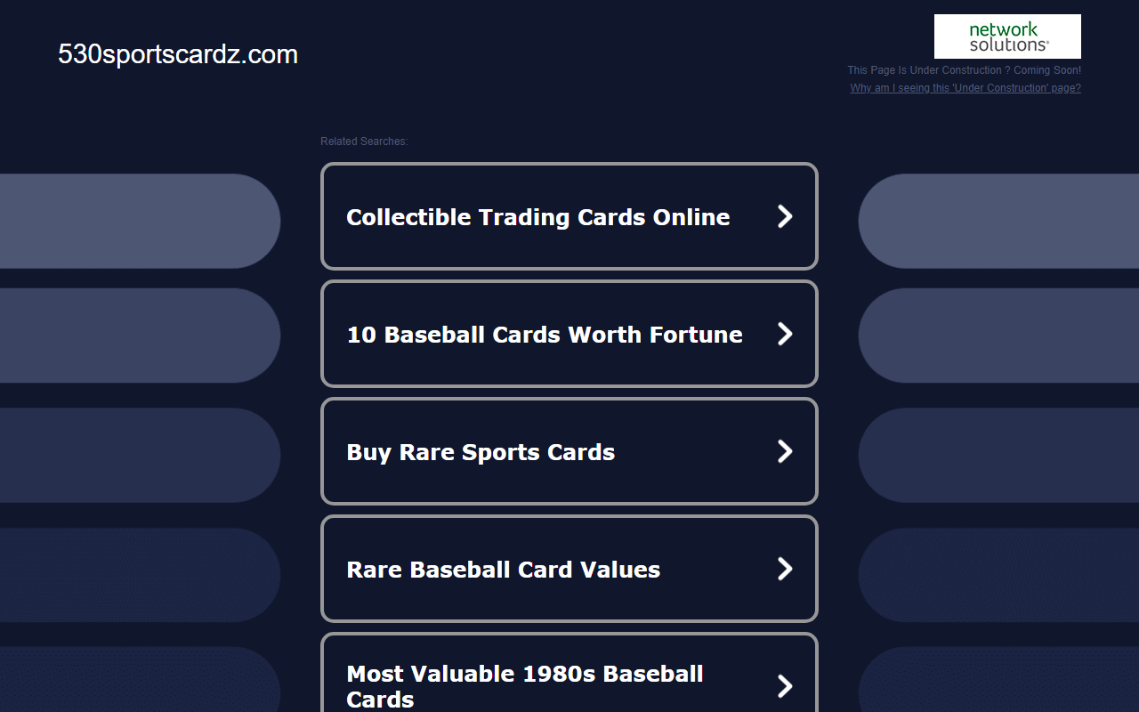 530sportscardz.com screenshot