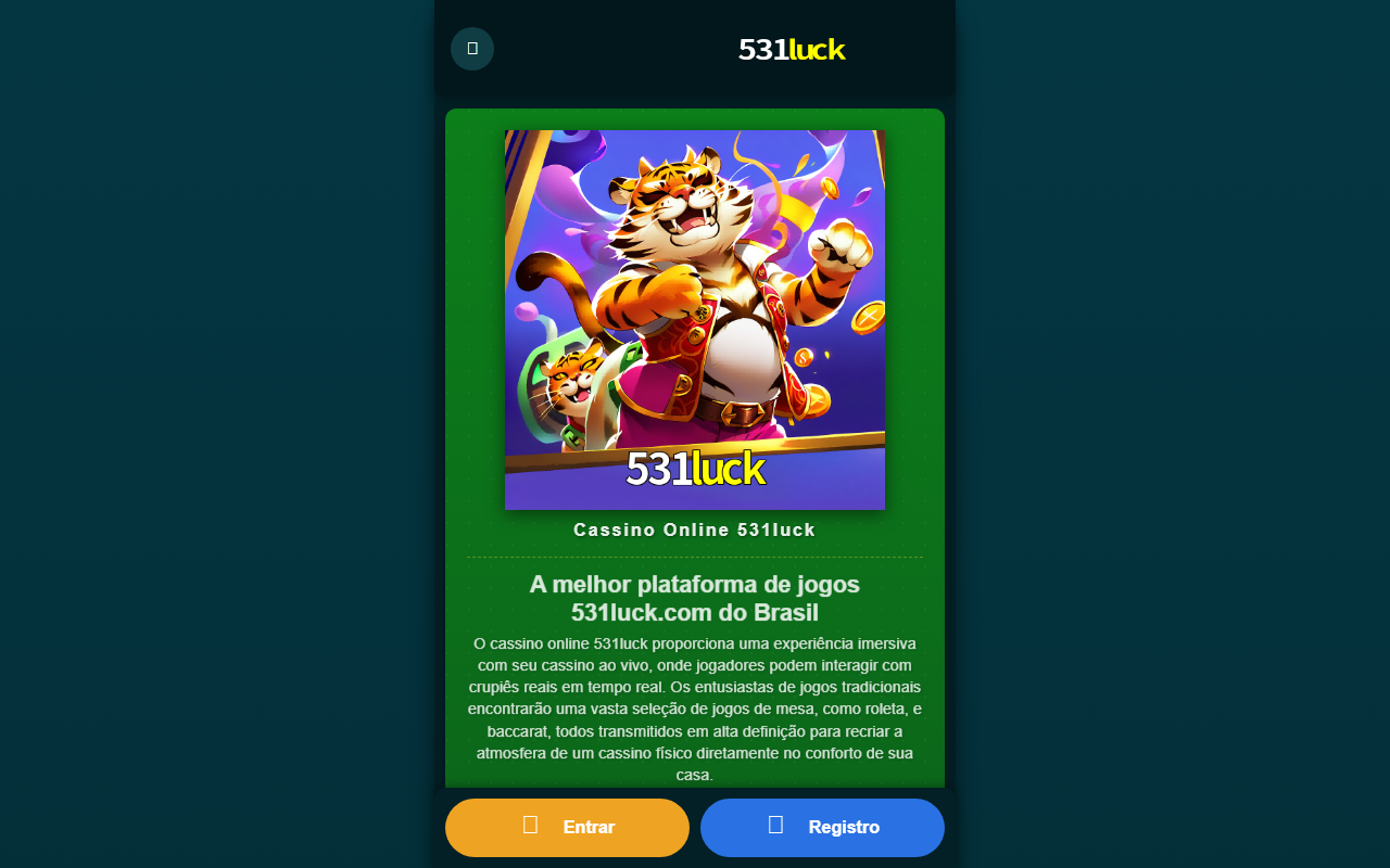 531lucklogin.com screenshot