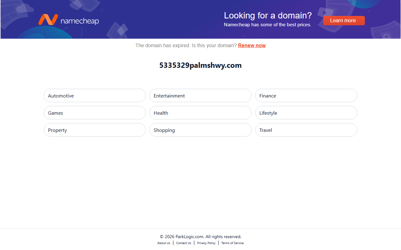 5335329palmshwy.com screenshot