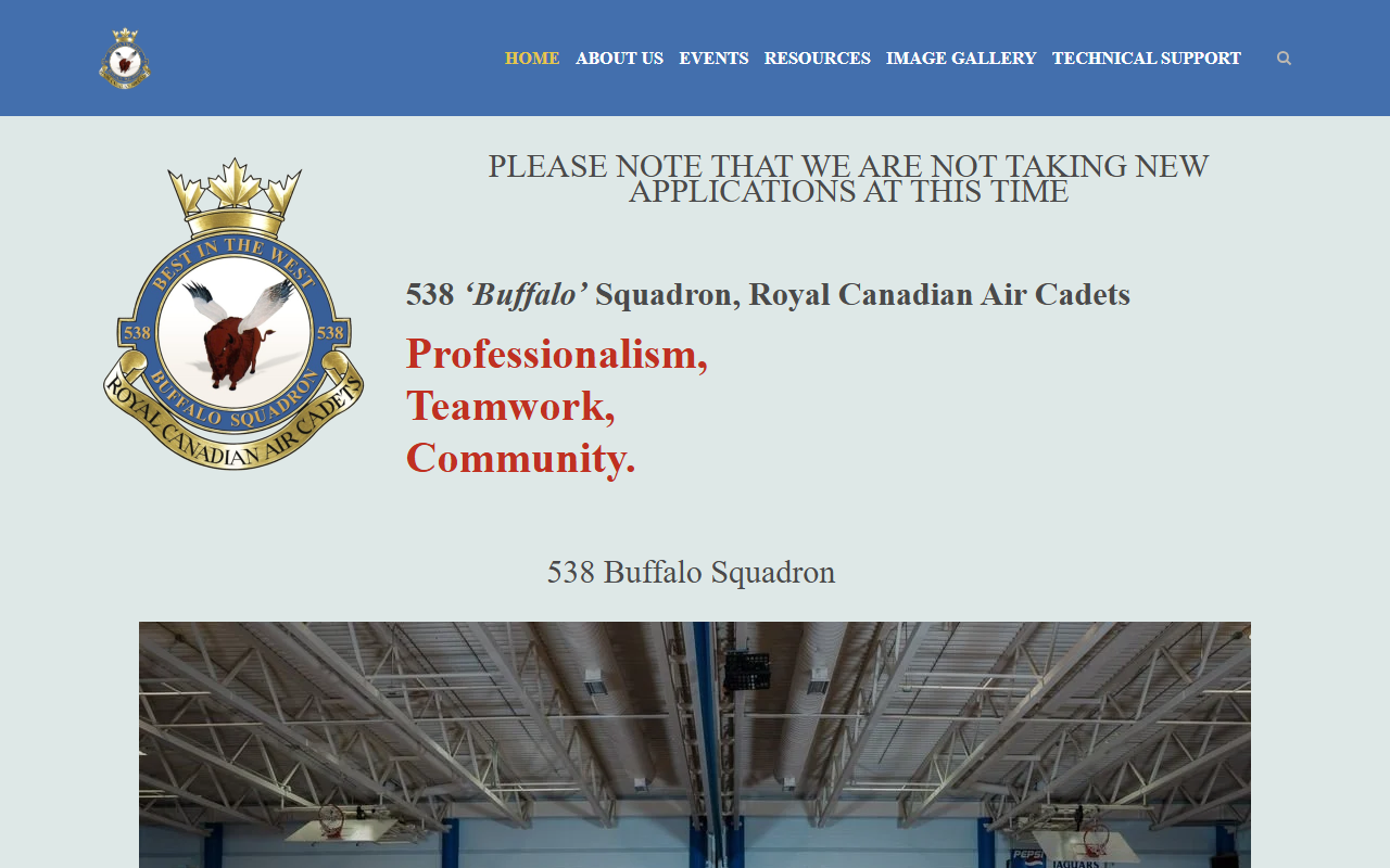 538aircadets.com screenshot