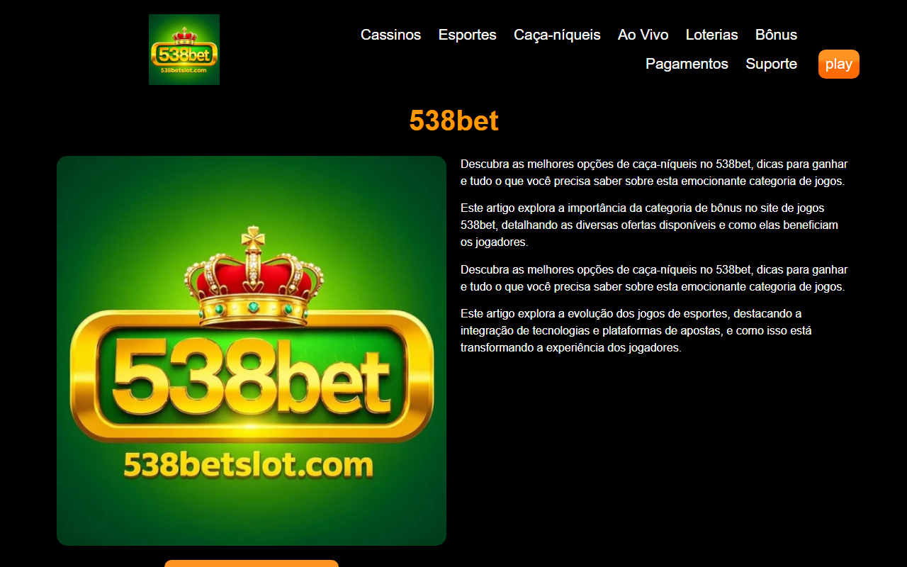 538betslot.com screenshot