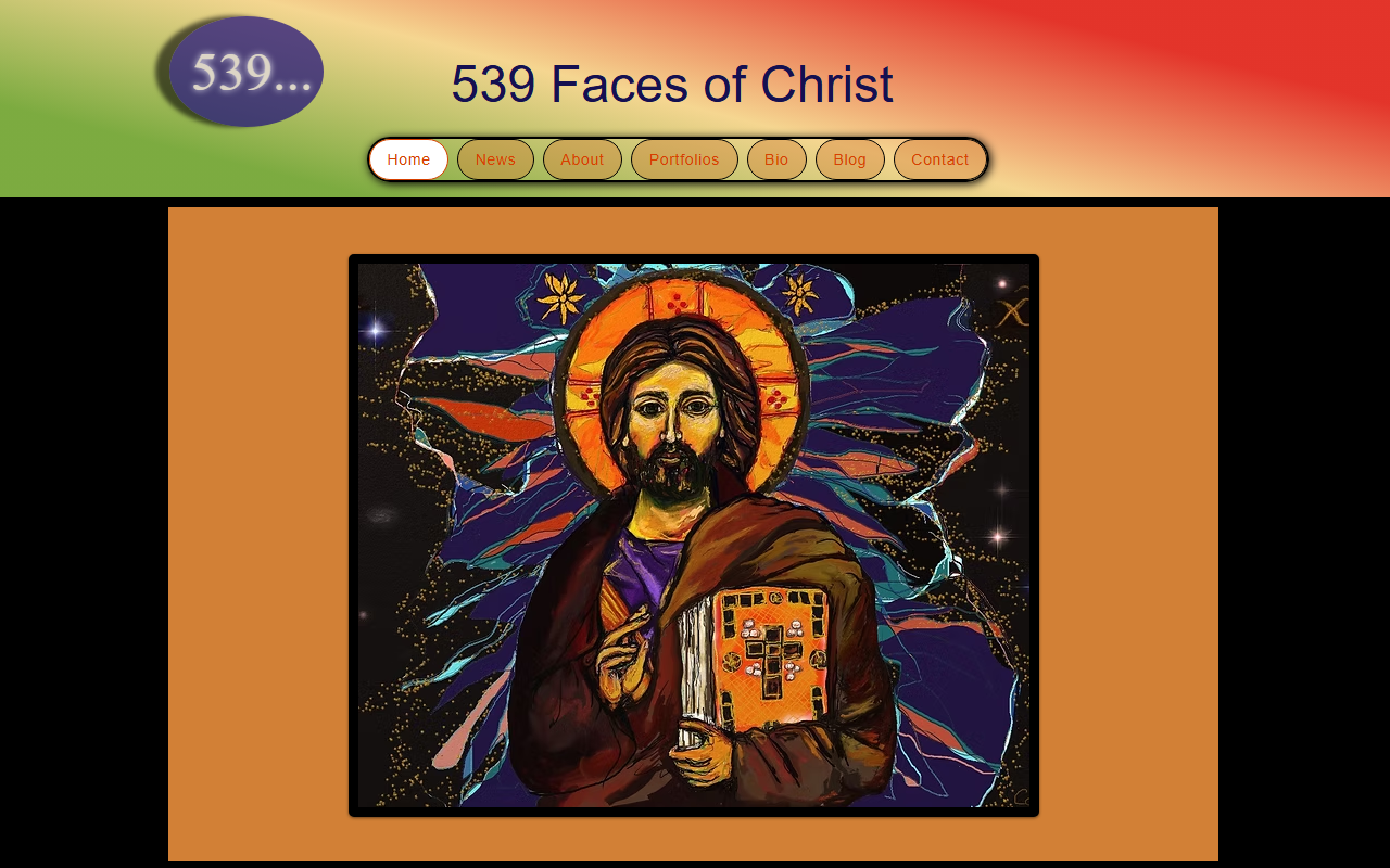539facesofchrist.com screenshot
