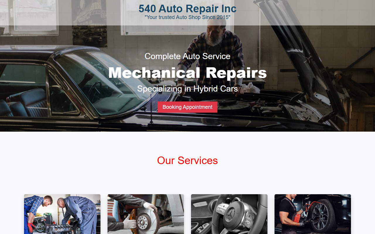 540autorepair.com screenshot