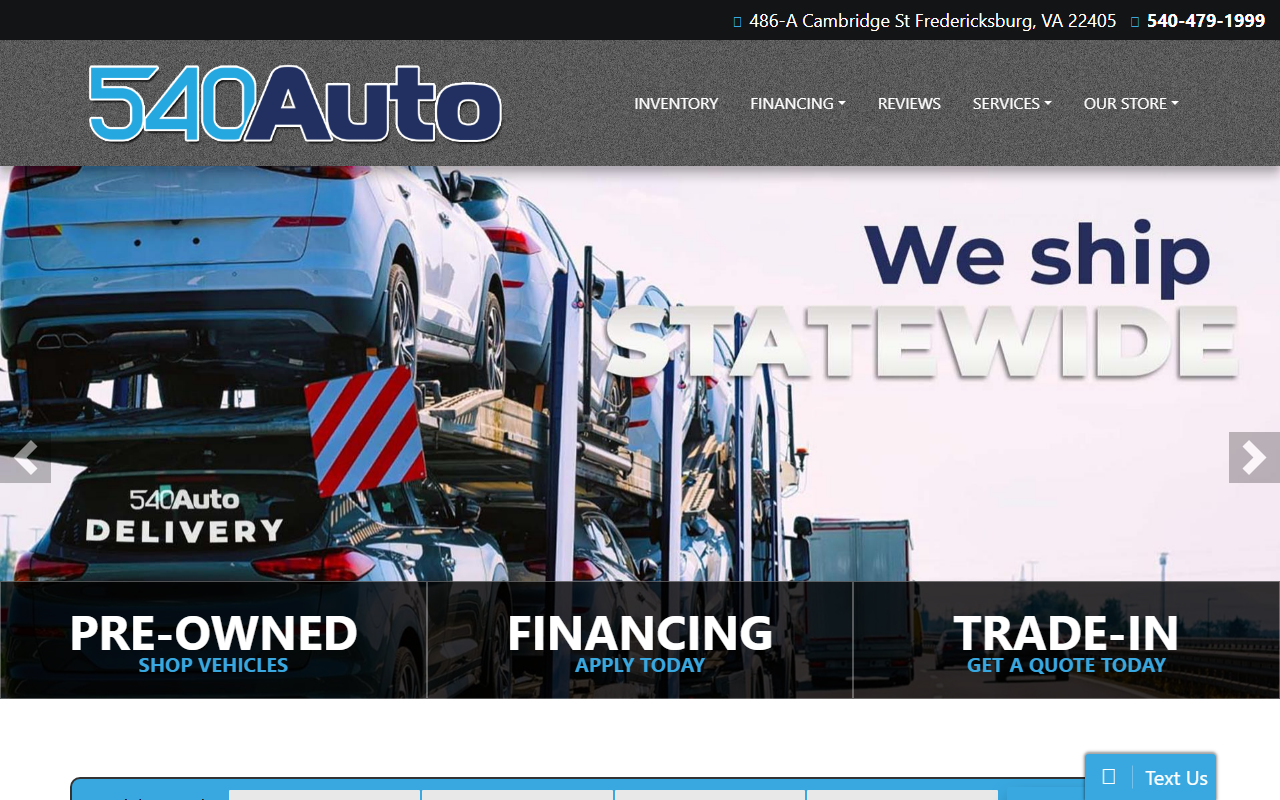 540autotruck.com screenshot