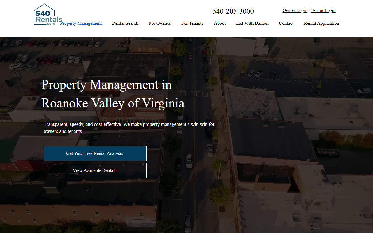 540rentals.com screenshot