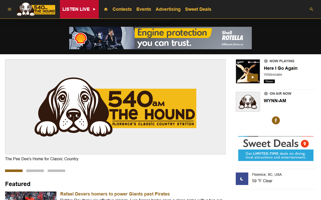 540thehound.com screenshot