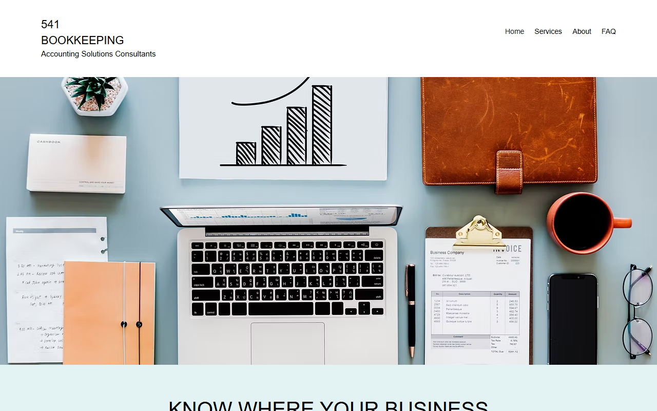 541bookkeeping.com screenshot