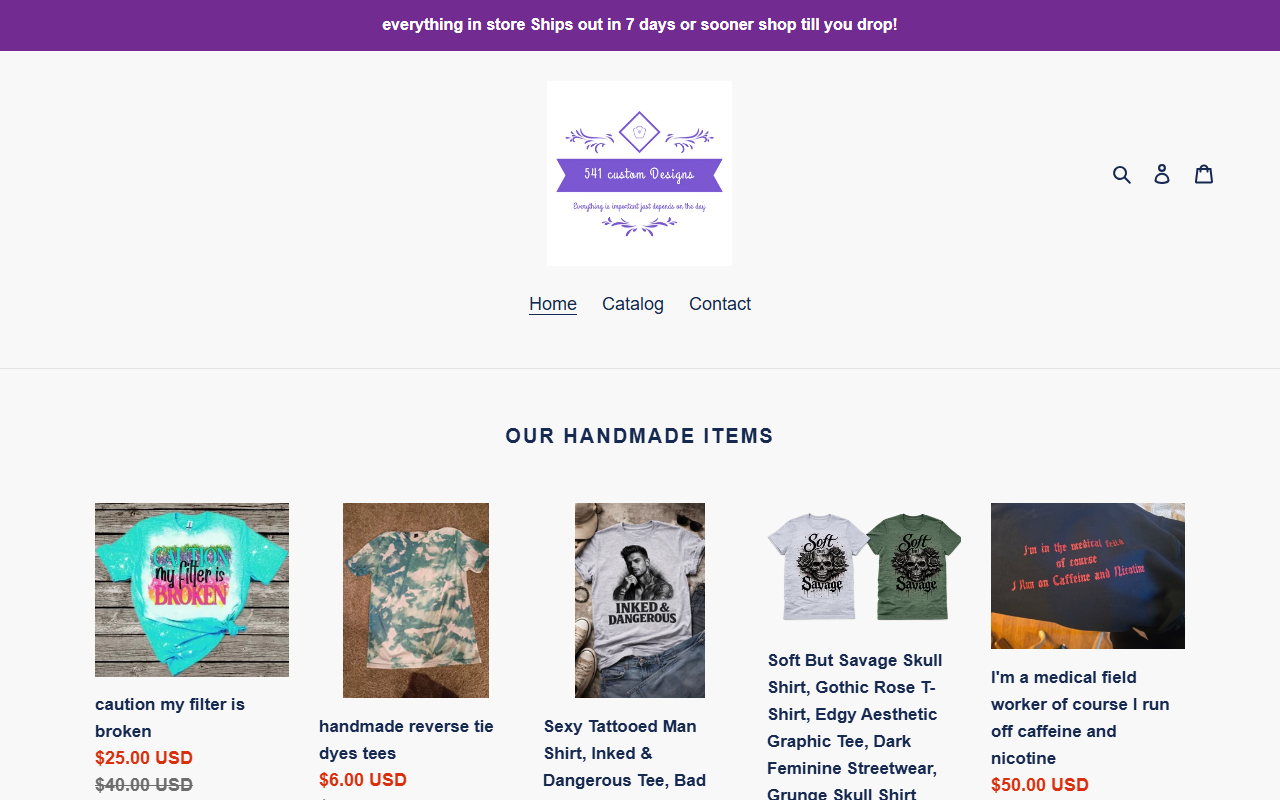 541customs.com screenshot