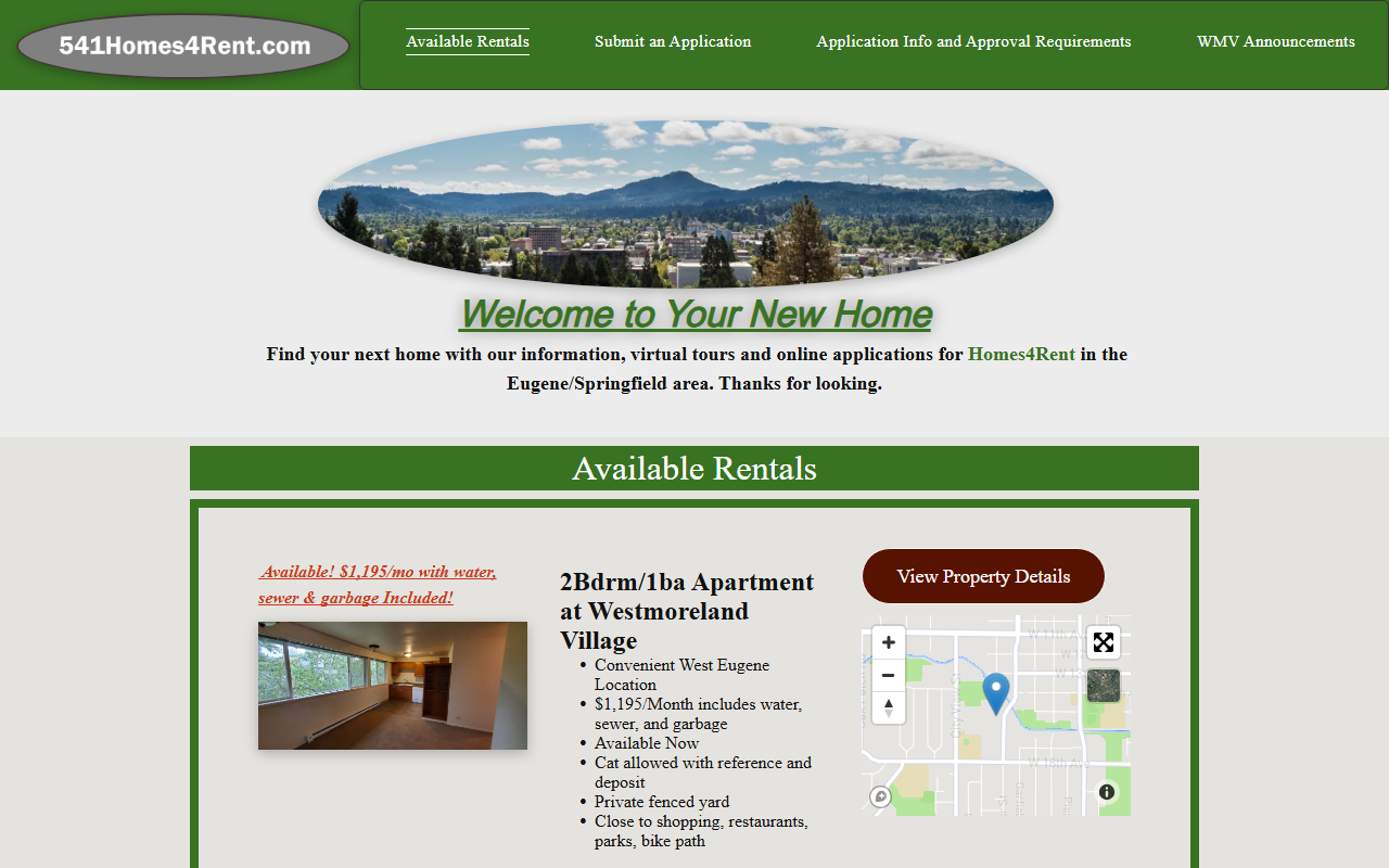 541homes4rent.com screenshot