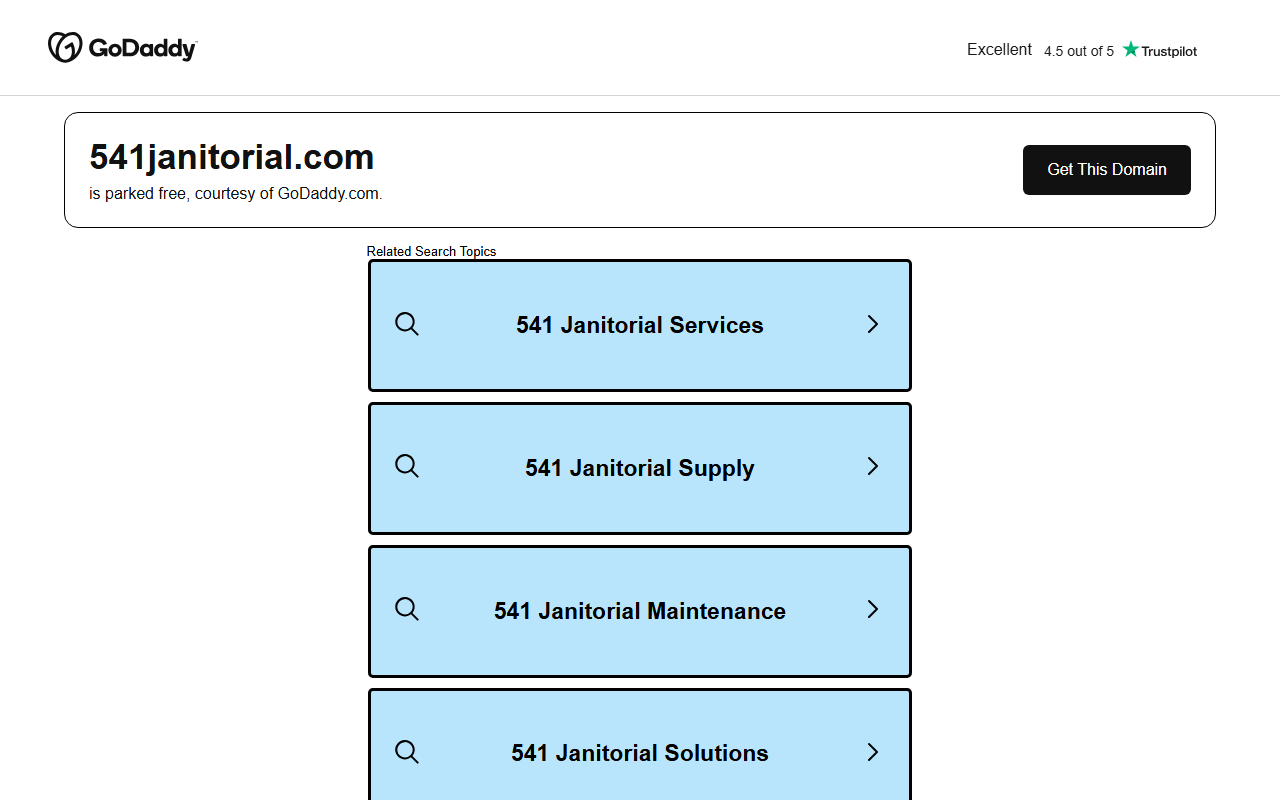 541janitorial.com screenshot