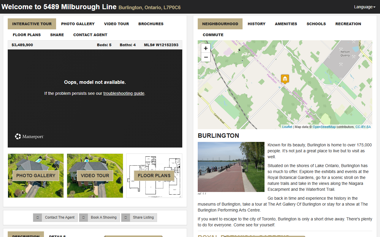 5489milburough.com screenshot
