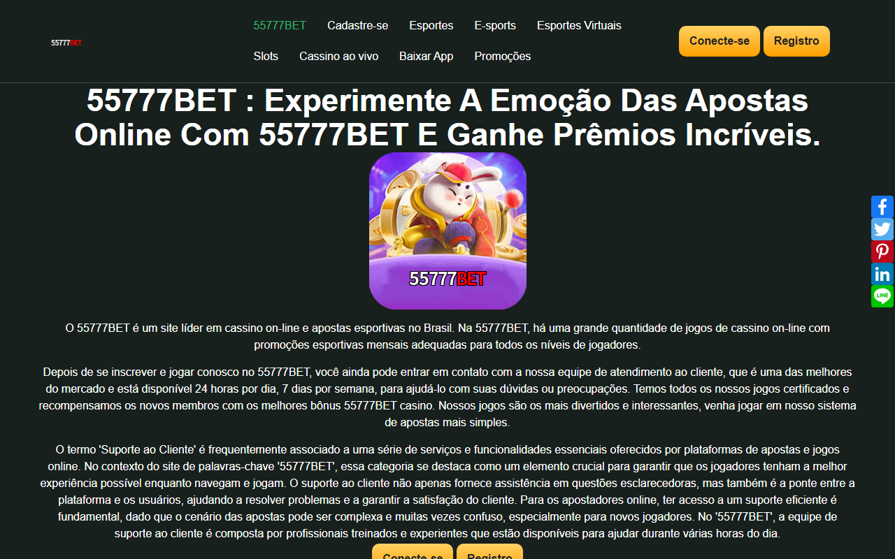 55777betl7.com screenshot