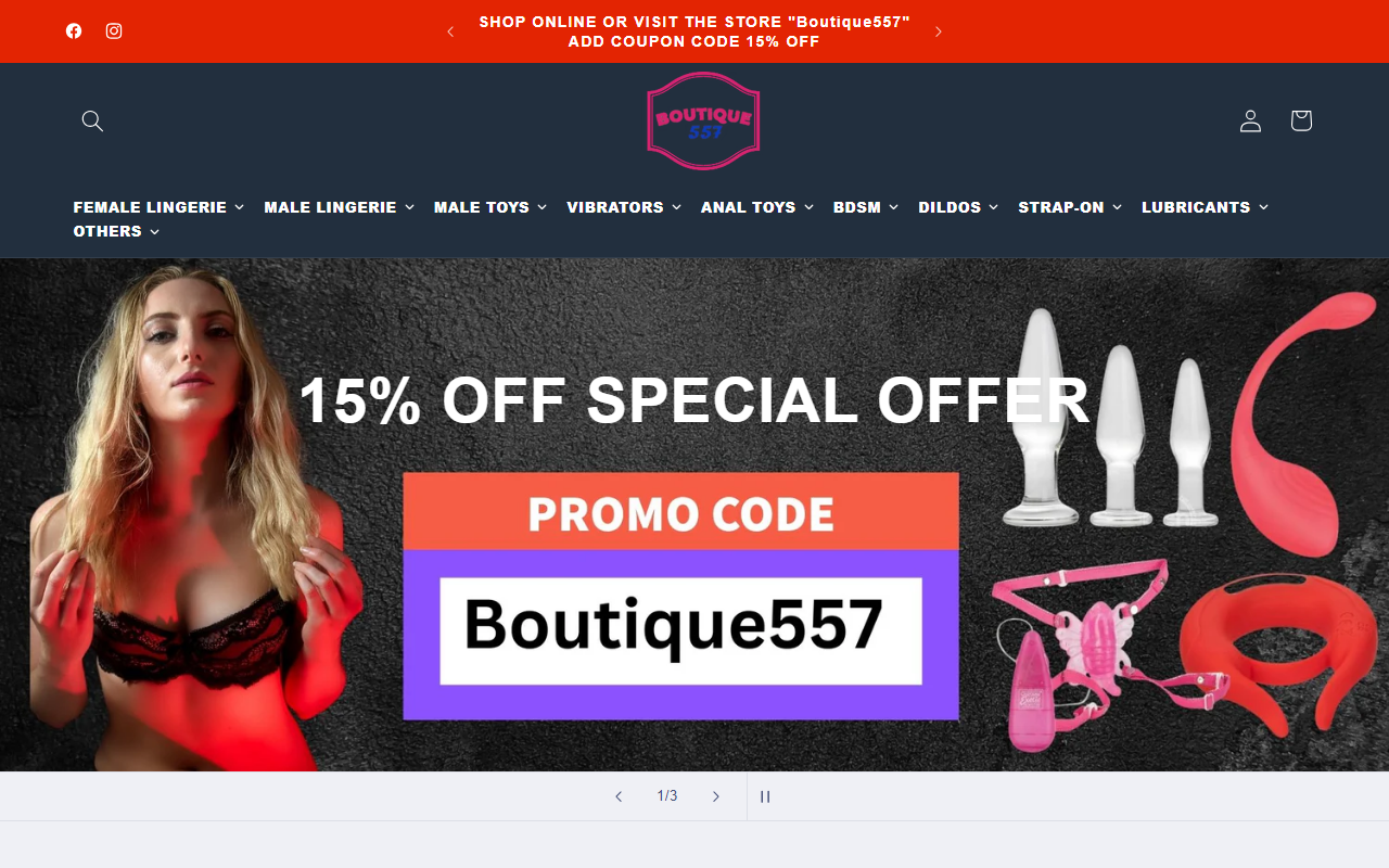 557entertainment.com screenshot