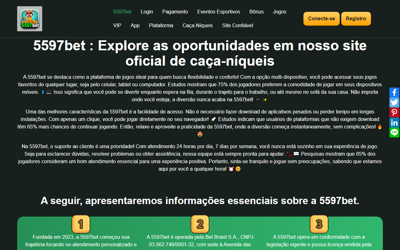 5597betlogin.com screenshot