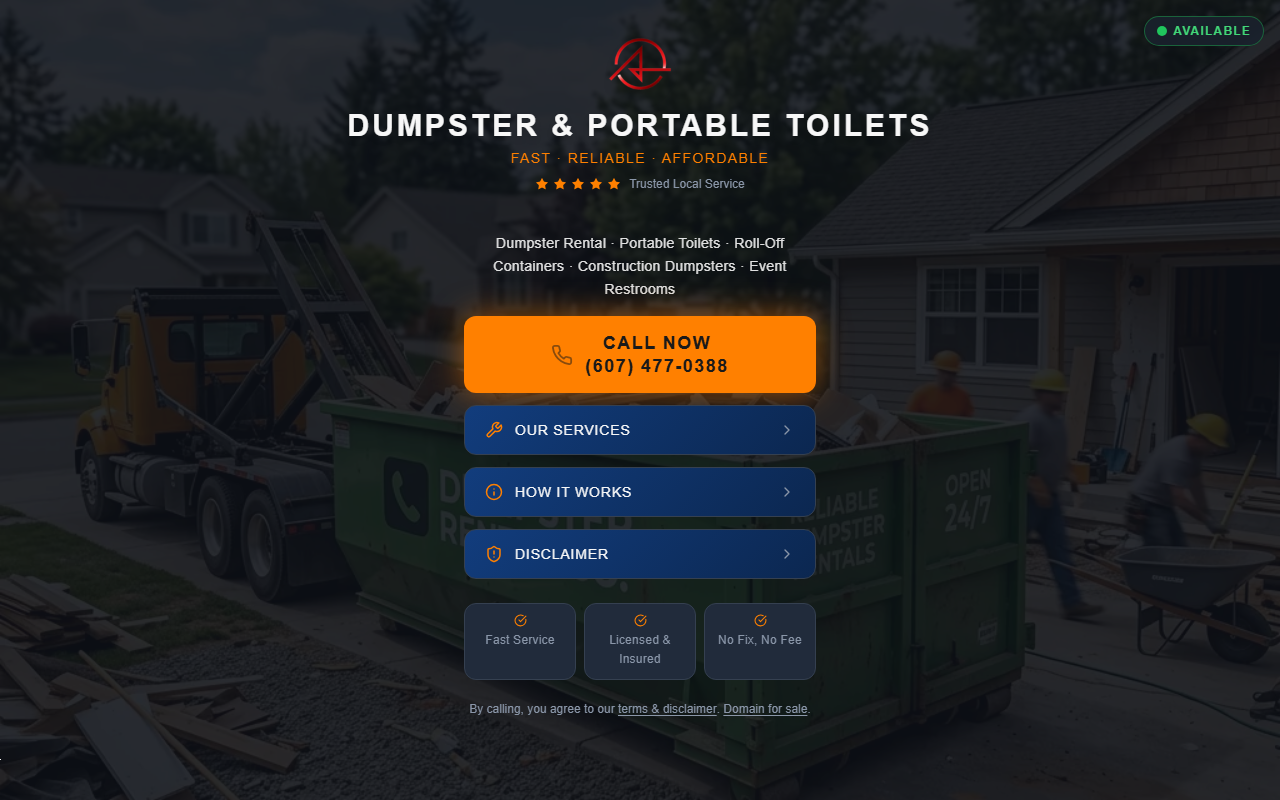 559dumptrailer.com screenshot