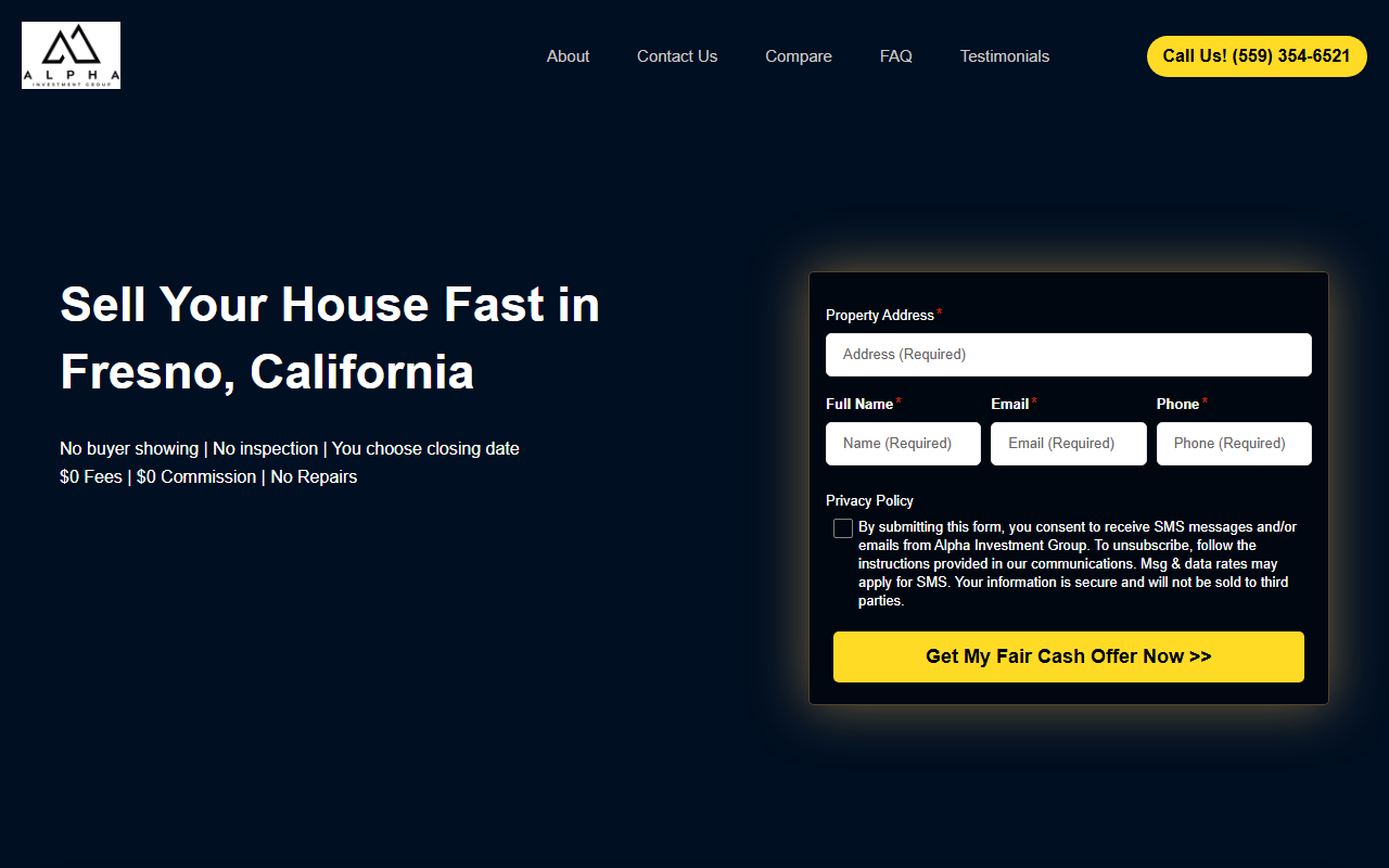 559housebuyers.com screenshot