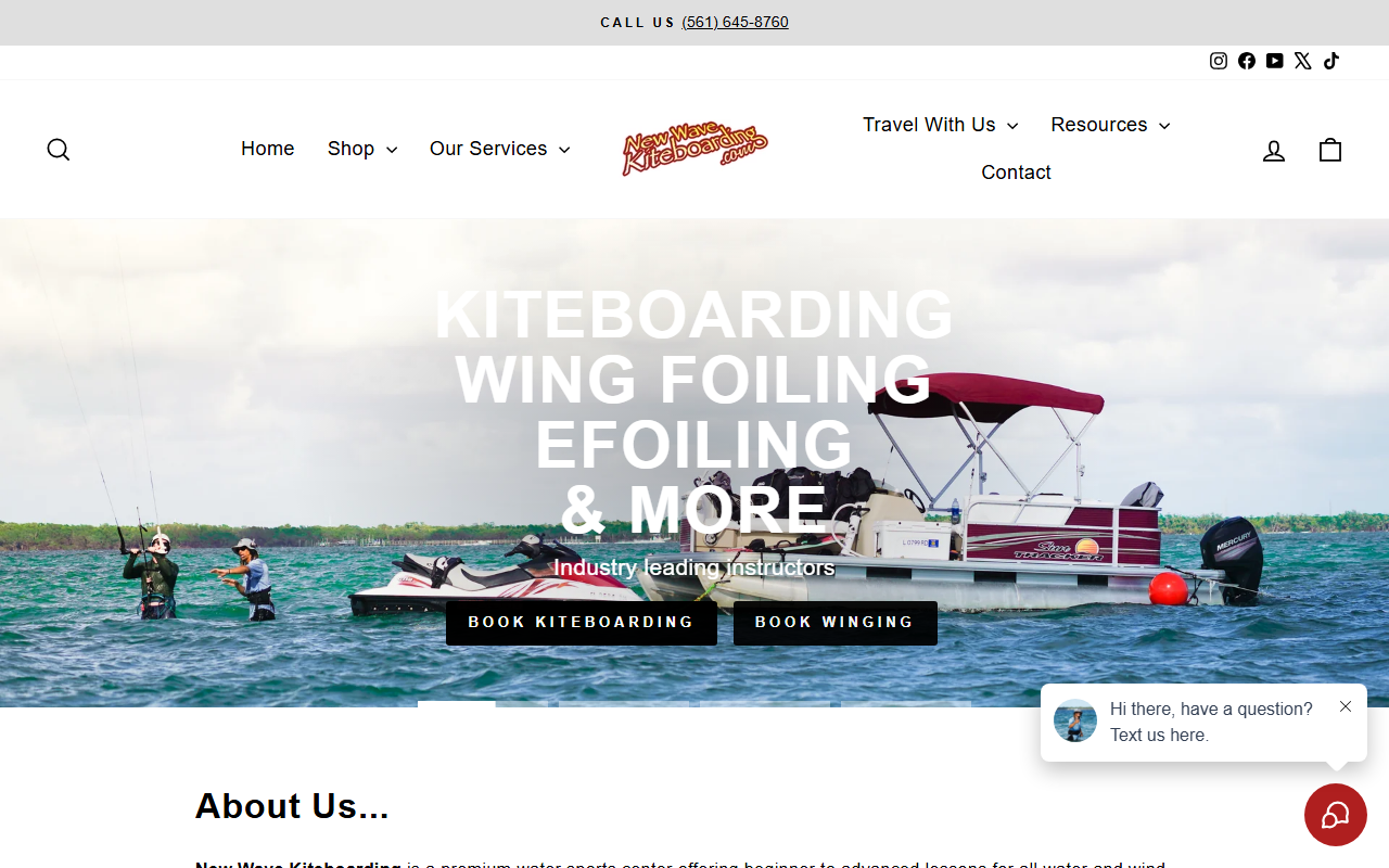 561kiteboarding.com screenshot