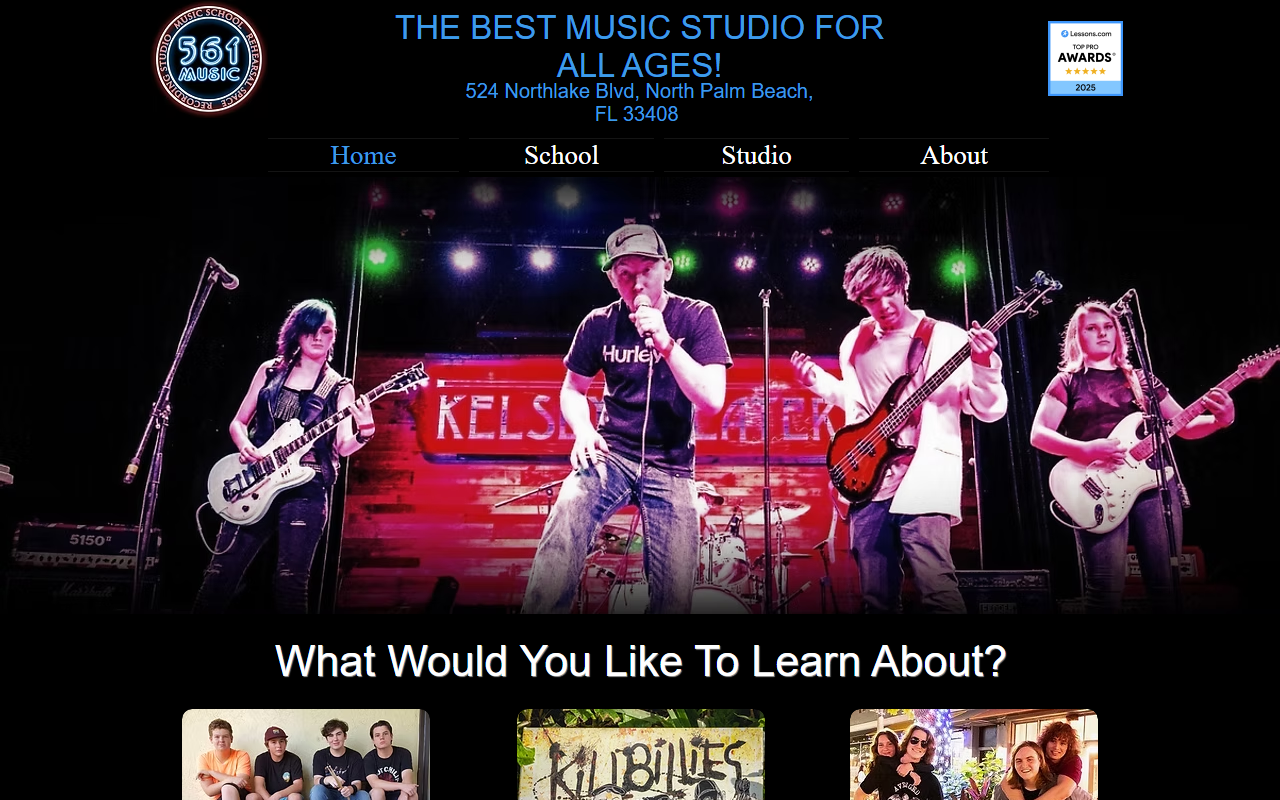 561musicstudio.com screenshot
