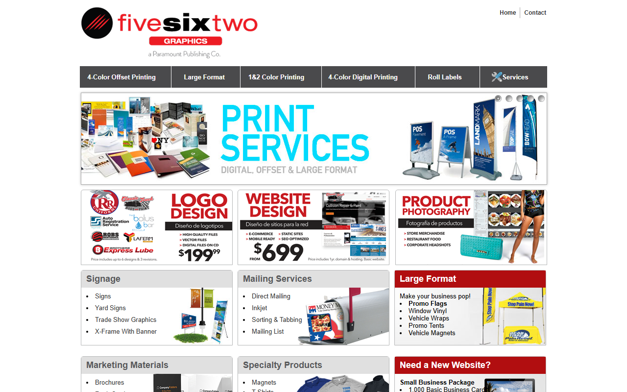 562graphics.com screenshot