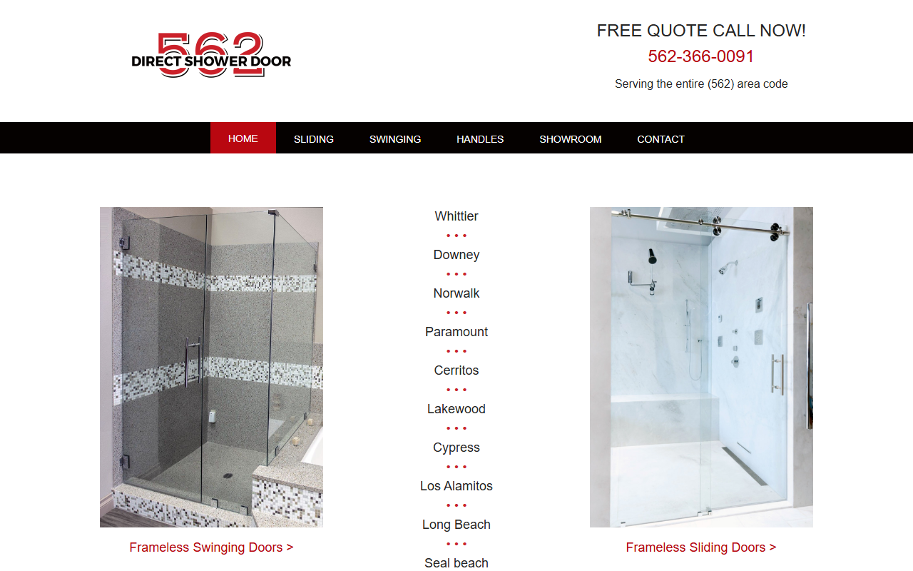 562showerdoor.com screenshot