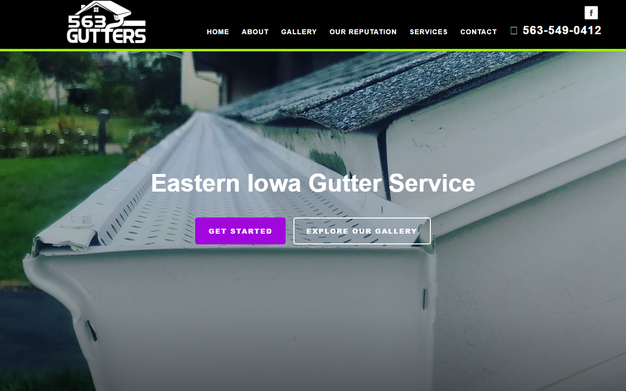 563gutters.com screenshot