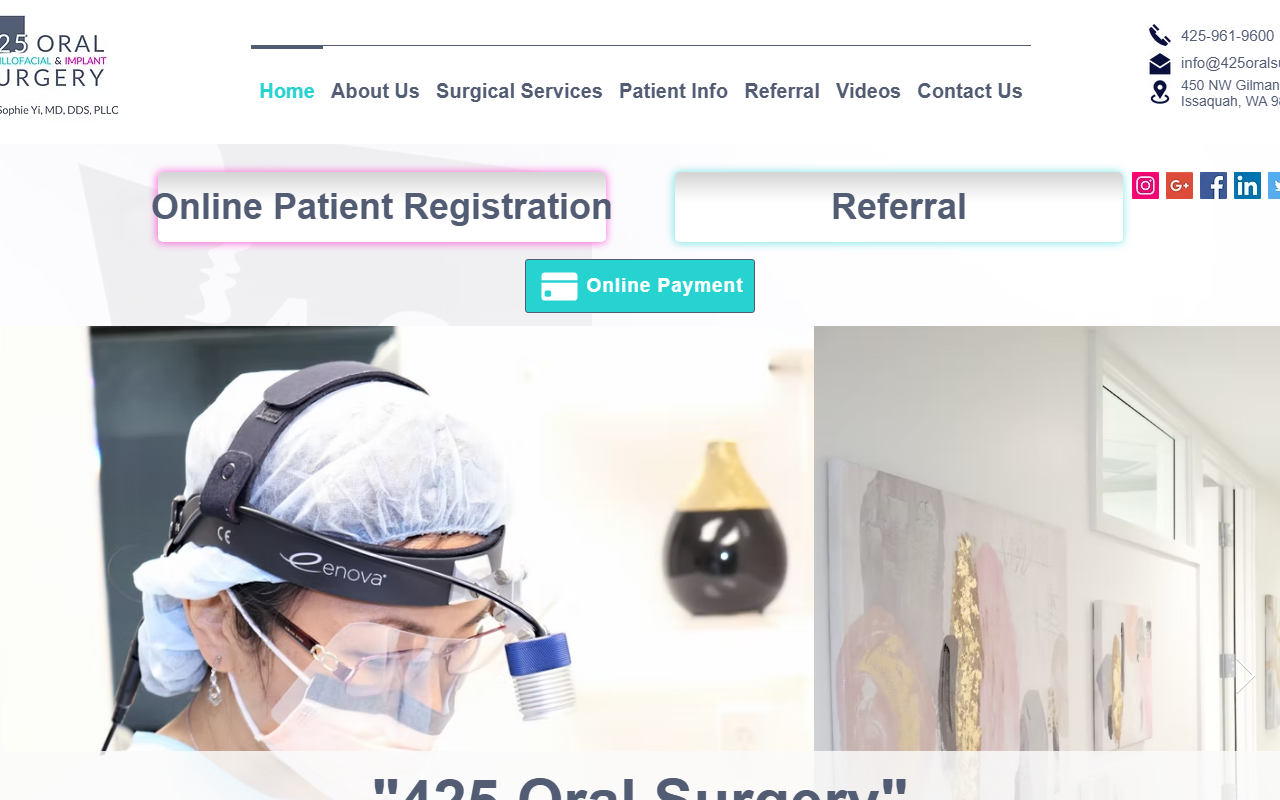 564oralsurgery.com screenshot