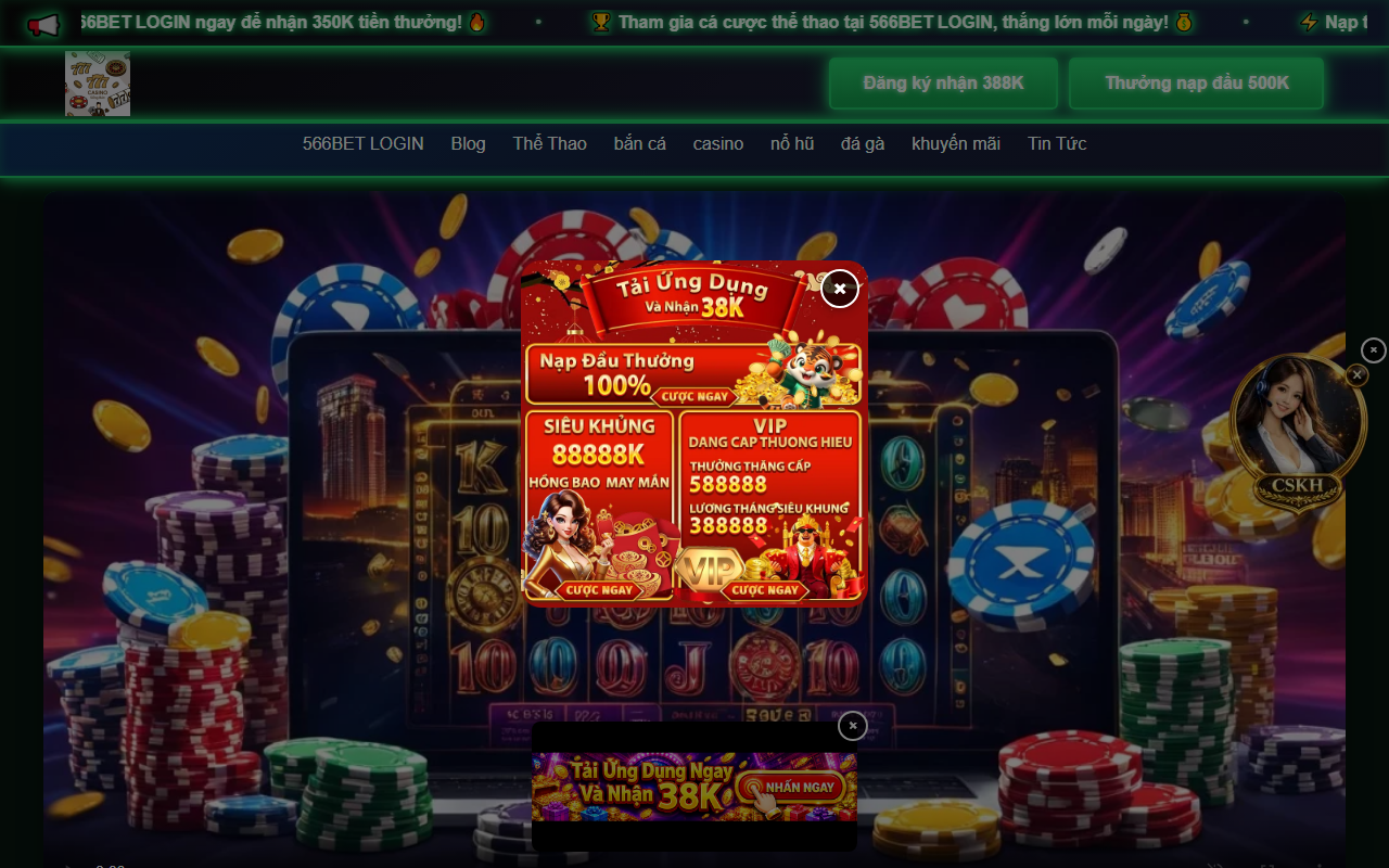 566betloginvip.com screenshot