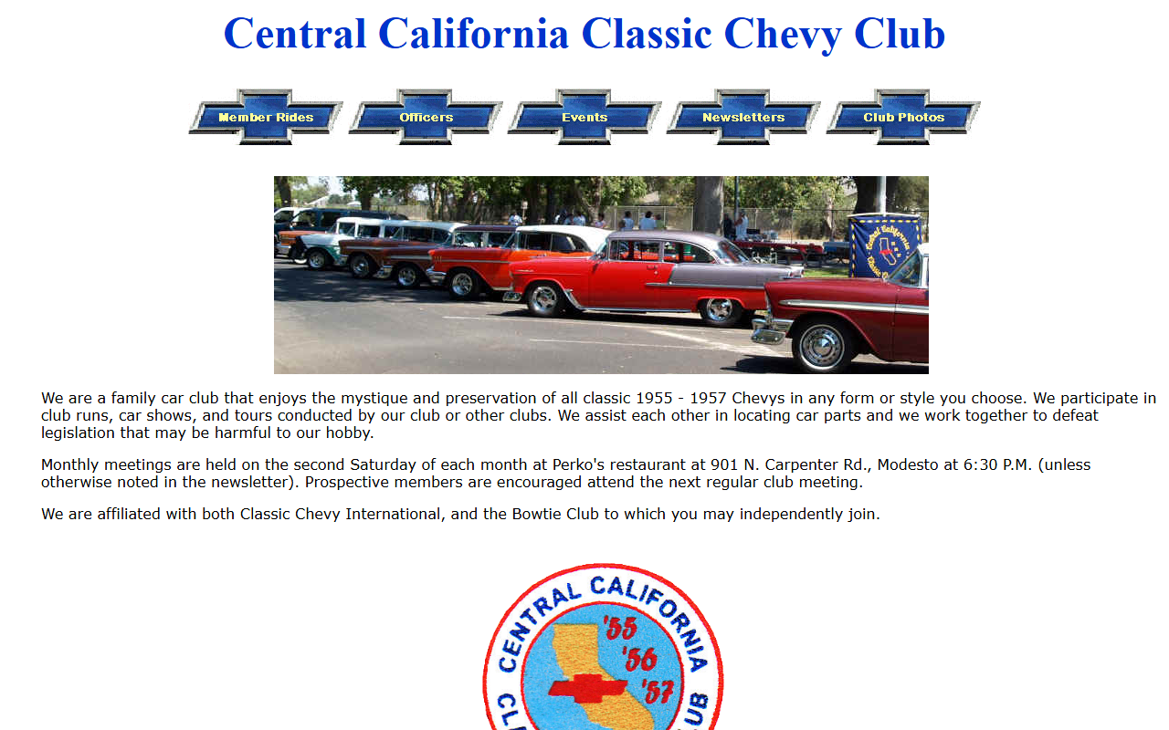 567chevyclub.com screenshot