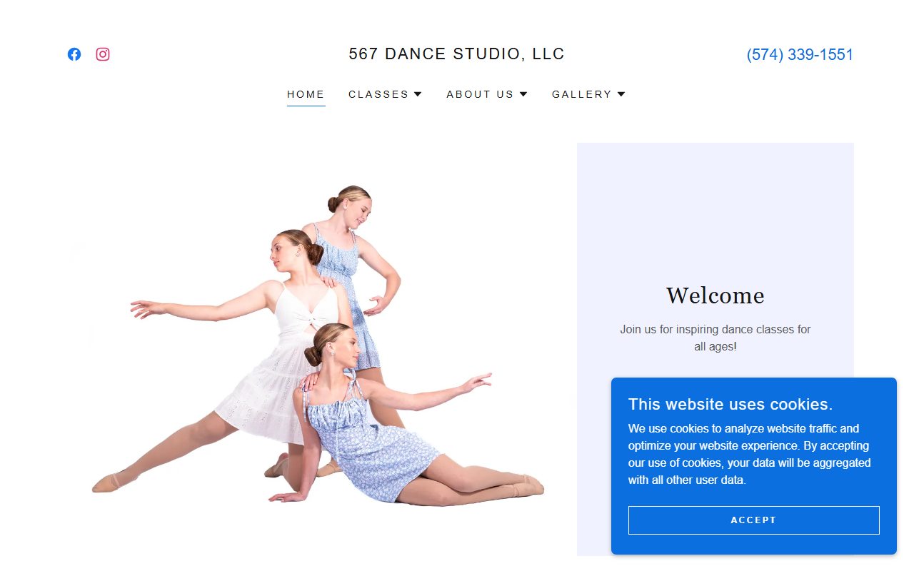 567dancestudio.com screenshot