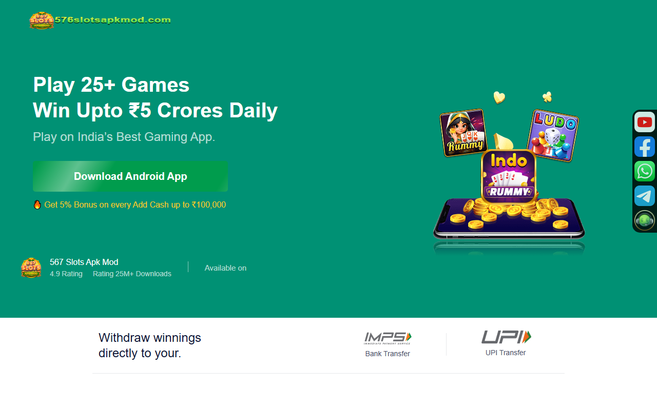 567slotsapkmod.com screenshot
