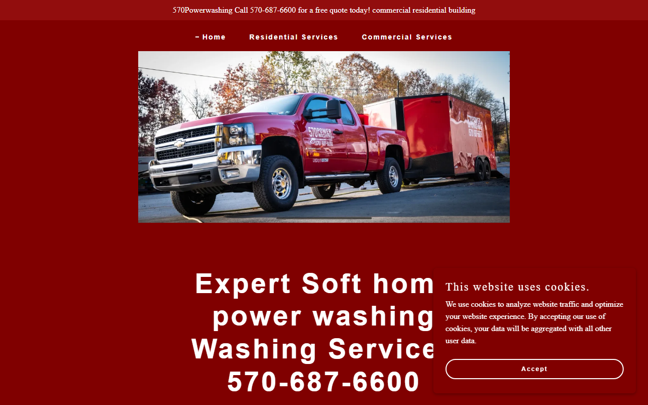 570powerwashing.com screenshot