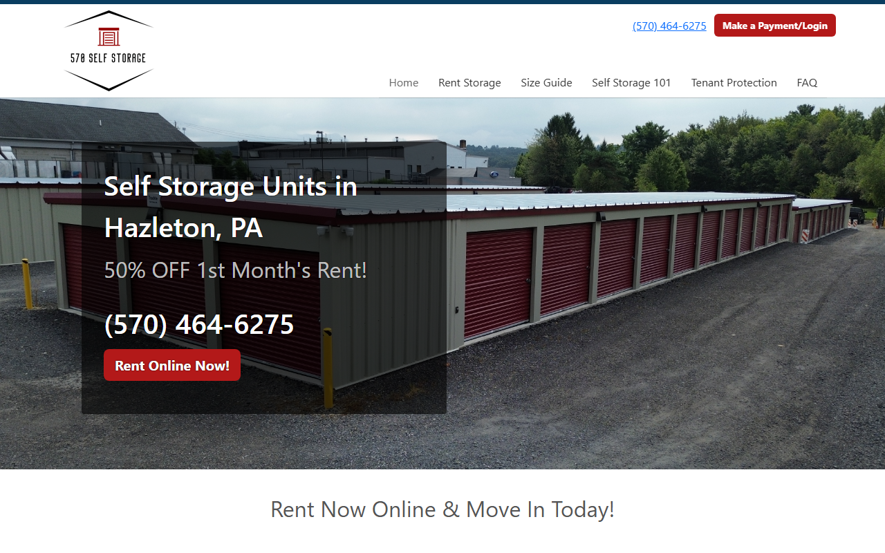 570selfstorage.com screenshot