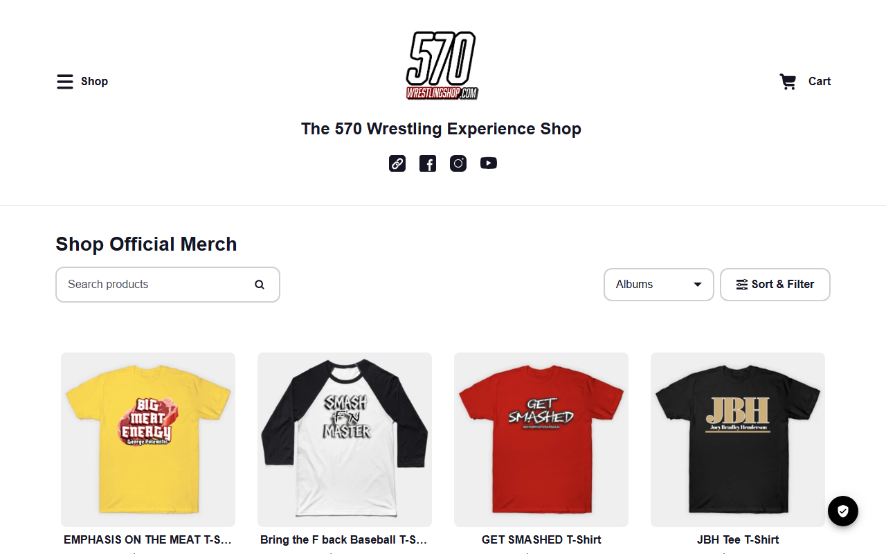 570wrestlingshop.com screenshot