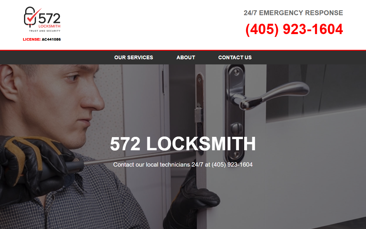 572locksmith.com screenshot