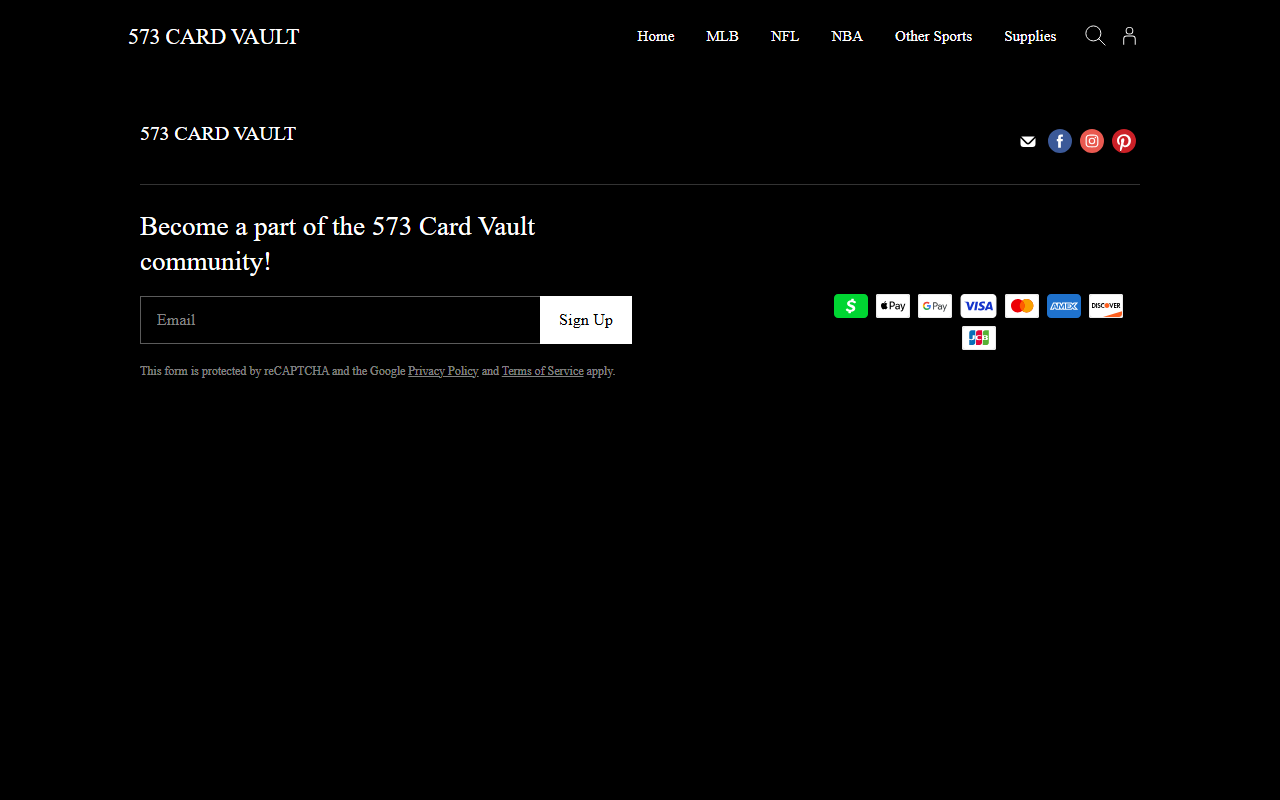 573cardvault.com screenshot