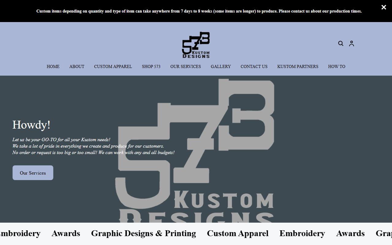 573kustomdesigns.com screenshot