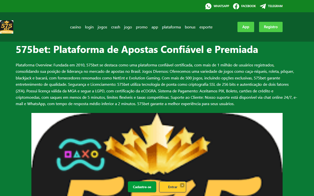 575betjogos.com screenshot
