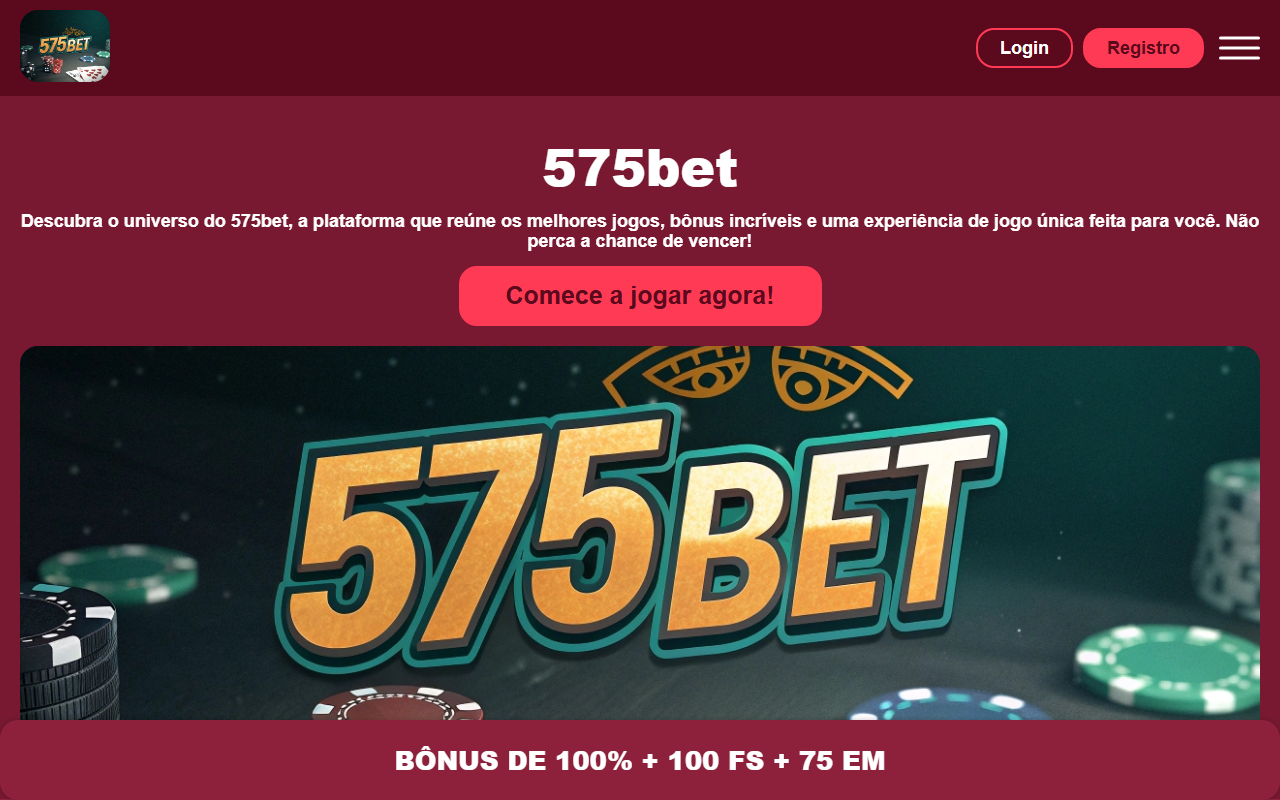 575betlogin.com screenshot
