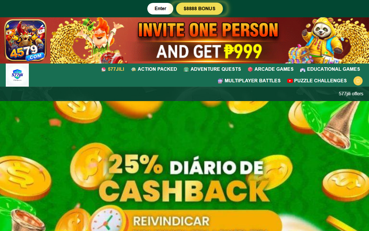 577jililogin.com screenshot