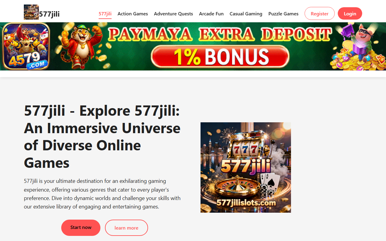 577jilislots.com screenshot