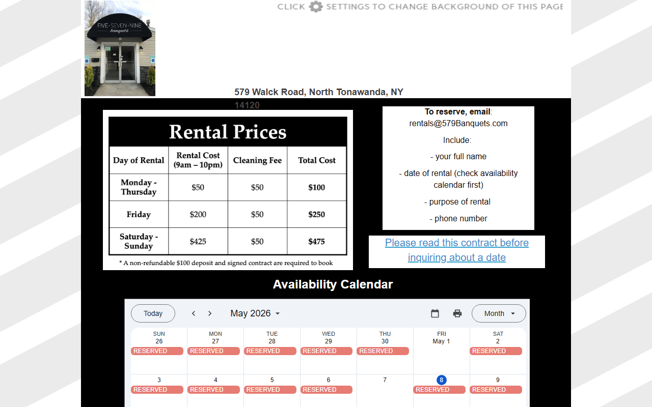 579banquets.com screenshot