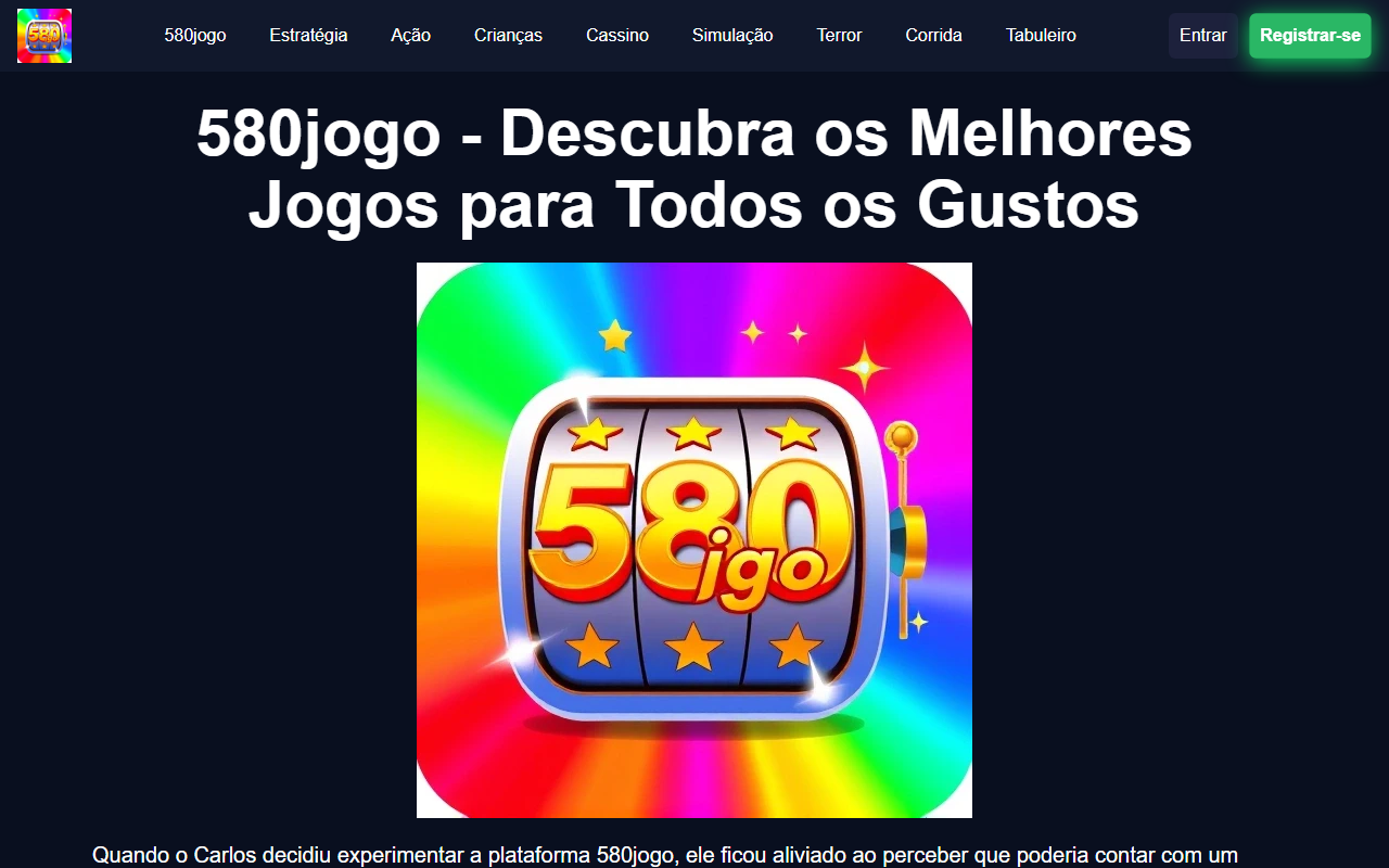 580jogo580jogo.com screenshot