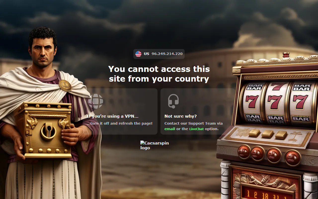 581caesarspin.com screenshot