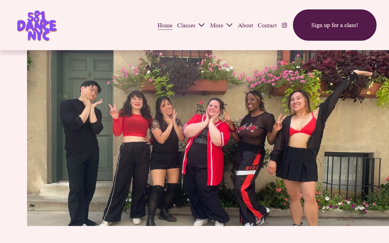 581dancenyc.com screenshot