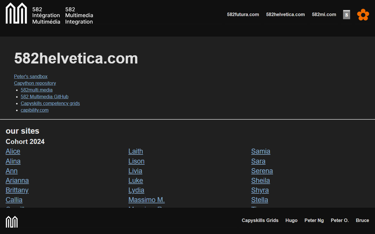 582helvetica.com screenshot