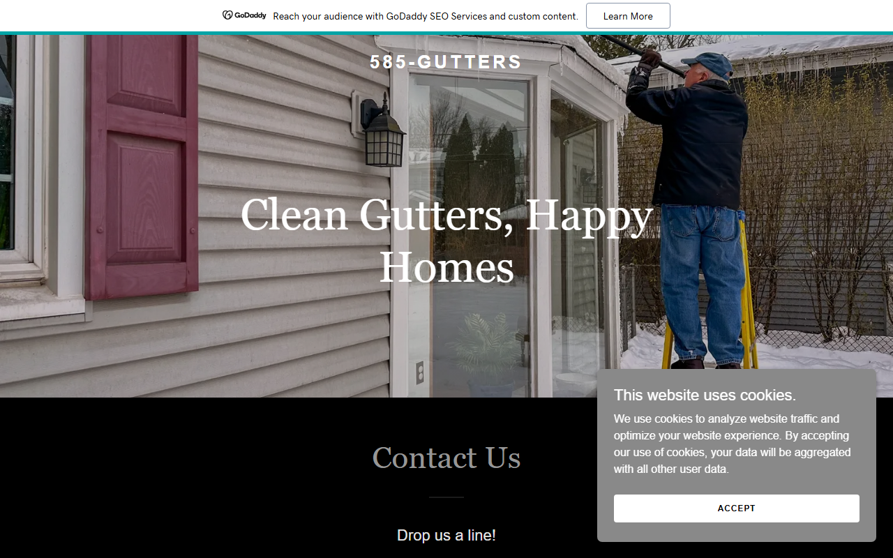 585-gutters.com screenshot